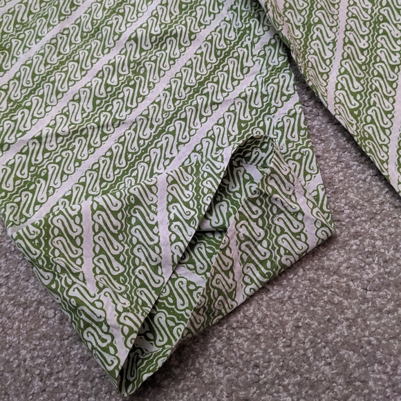 Batik Melati cinch waist sleeveless button jumpsuit olive green - Picture 7 of 16